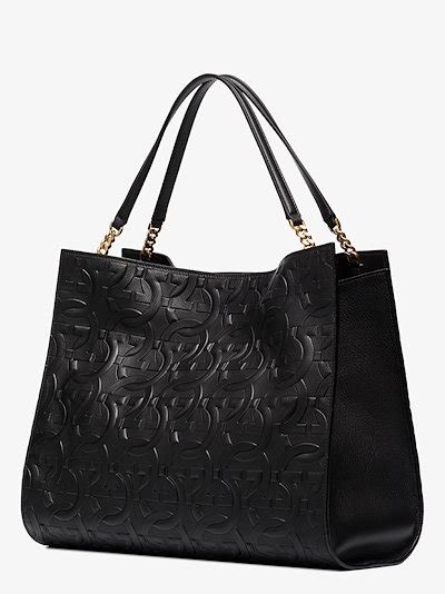 images of fake ferragamo black tote bags|ferragamo trifolio tote bag.